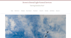 Desktop Screenshot of brownshomeforfuneralsinc.com